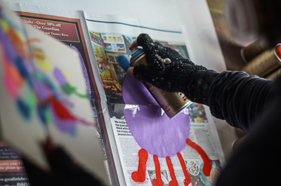 Bortusk at work in his studio