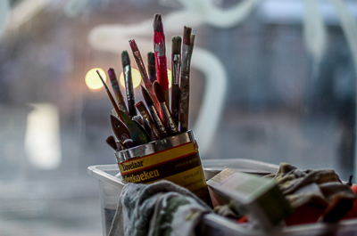 Inside Bortusk's studio - detail