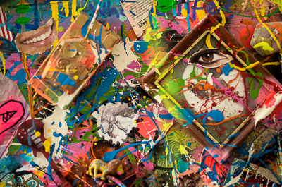 Inside Bortusk's studio - Canvas detail