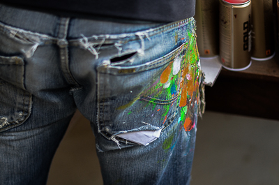 Bortusk in his studio - Jeans