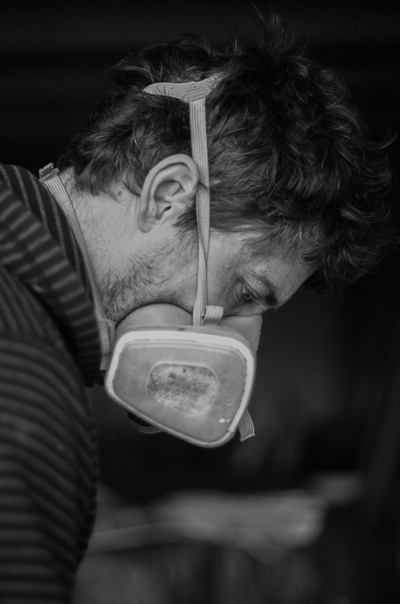 Bortusk at work in his studio