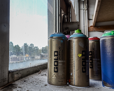 Inside Bortusk's studio - view on Amsterdam canal