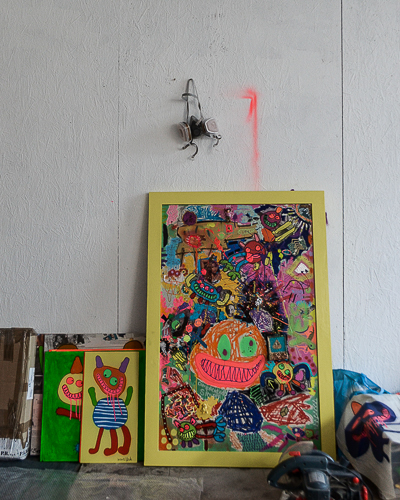 Inside Bortusk's studio