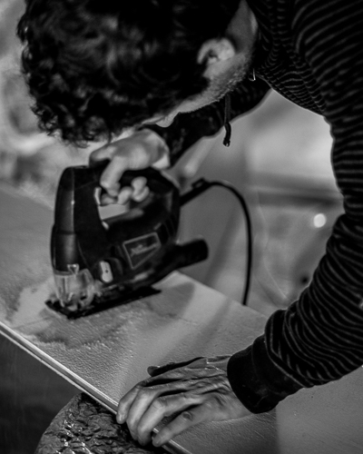 Bortusk is quite handy with a handsaw