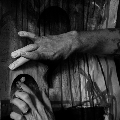 My Dog Sighs in his studio - Work in progress