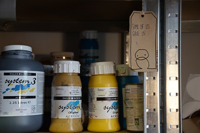Inside My Dog Sighs' studio