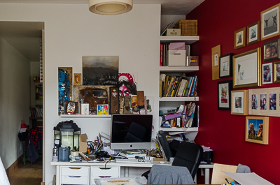 My Dog Sighs home - in the study