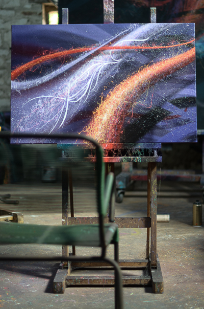 Astro's chair in his studio