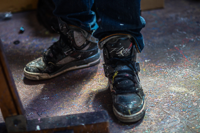 Astro in his studio - Shoes