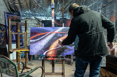 Inside Astro's studio - work in progress