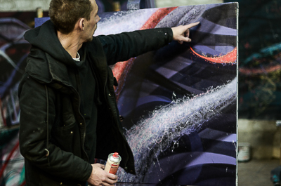 Astro imagining lines before painting