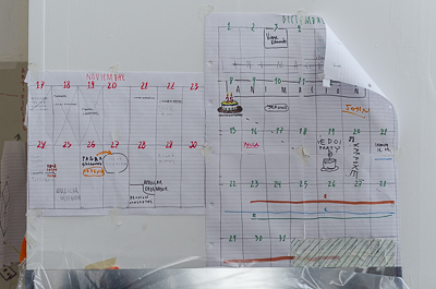 Inside Borondo's studio - Calendar