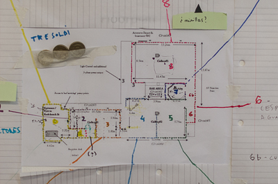 Inside Borondo's Studio - SKetches of the Exhibition space