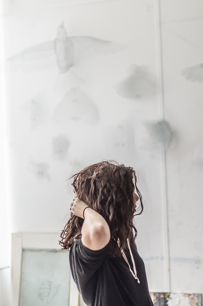 Inside Borondo's studio - Sculptress Despina Charitonidi