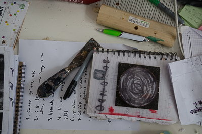 Inside Borondo's Studio - Details