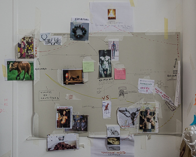 Inside Borondo's studio - Theme Board for exhibition