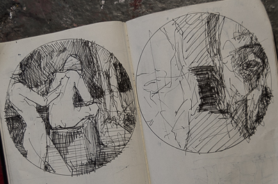 Inside Borondo's studio - Sketchbook
