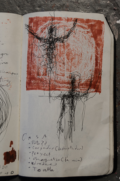 Inside Borondo's studio - Sketchbook