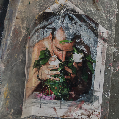 Image of Borondo - preparatory work for paintings