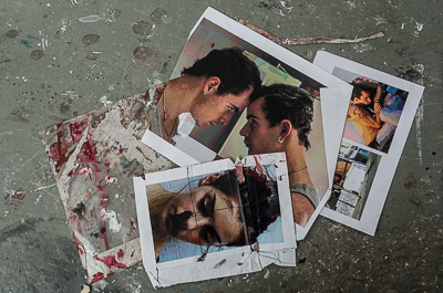 Images of Borondo and friends - preparatory work for paintings