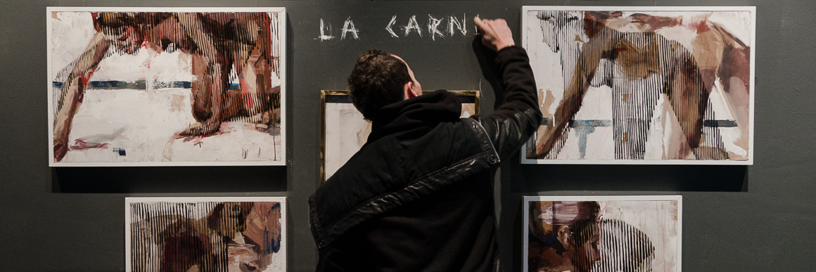 Spanish Street Artist Borondo in his studio with his friends and Art Street & Stories