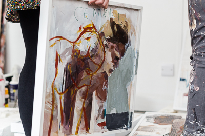 Inside Borondo's studio - Tests