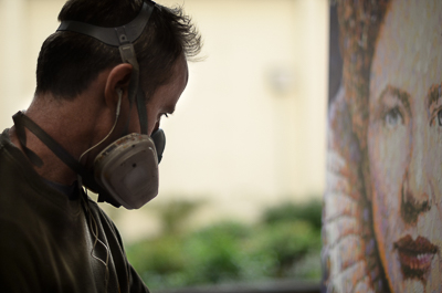 Jimmy C in his studio - Work in progress