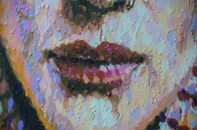 Work in progress on Cate Blanchett's lips by Jimmy C