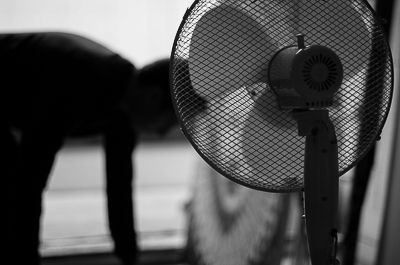 Jimmy C in his studio - letting the spray can fumes go away