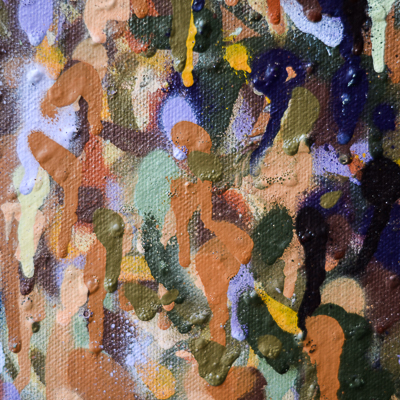 Spray can pointillism - close uo of Jimmy C's piece