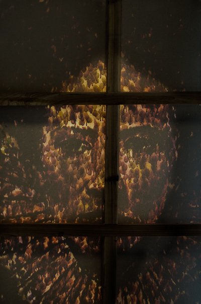 Jimmy C's canvas from behind