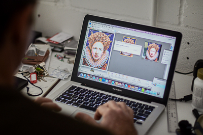 Worst part of the job for Jimmy C : editing pictures to make the colours similar to canvas