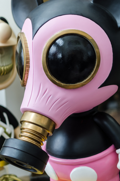 Handpainted Mask Mouse Murphy sculpture