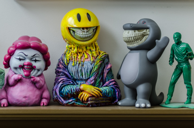 Shelves with Smiley Grin