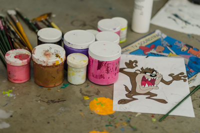 Inside Ron English's studio - sketches - Work in progress