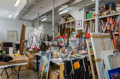 Inside Ron English's studio