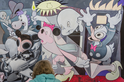 One of Ron English's interpretations of Guernica - Work in Progress