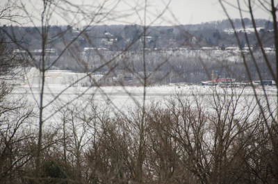View on the Hudson River from Ron English's studio