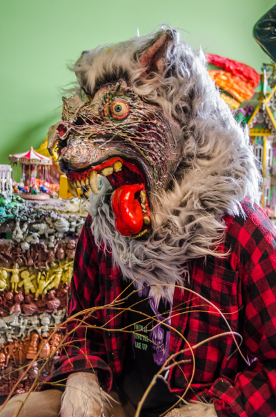 Waylone wolf in Ron English's second studio