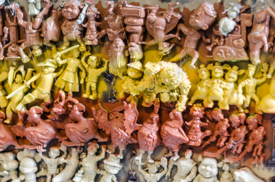 Diorama in Ron English's second studio - close-up