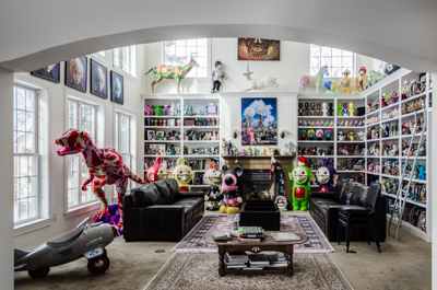 Ron English's living room