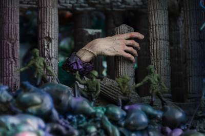 Diorama - close-up - underground world