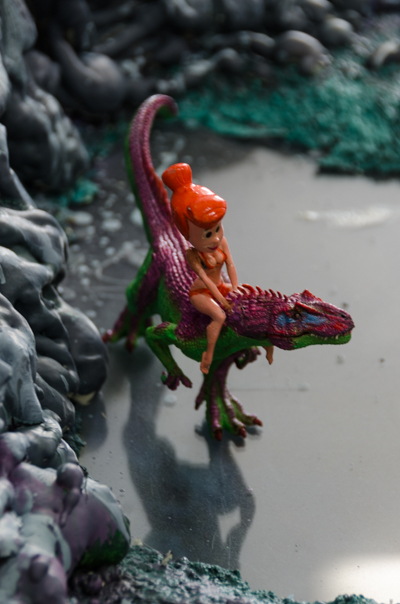 Inside Ron English's studio - Diorama - close-up