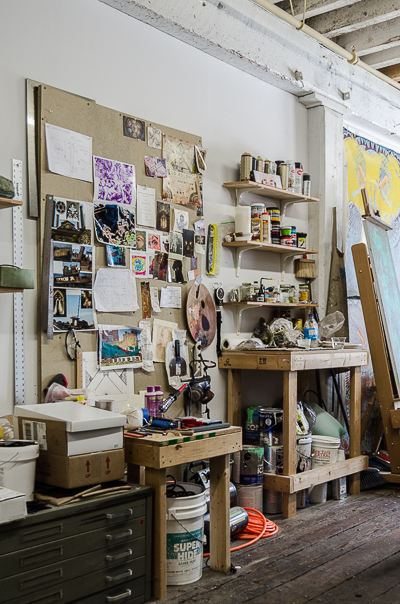 View of Beau Stanton's studio