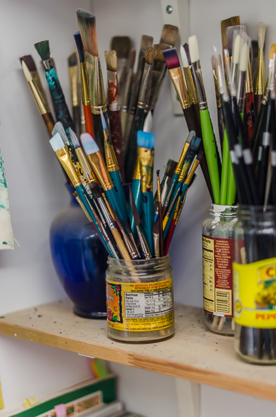 Inside Beau Stanton's studio - Paintbrushes
