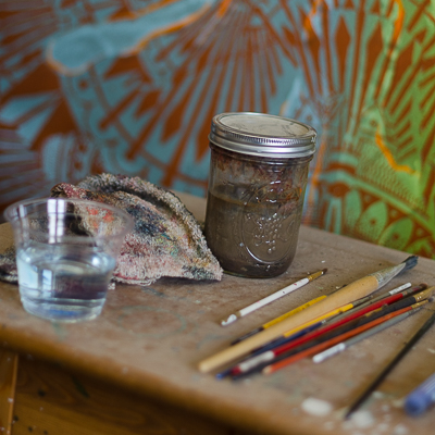 Inside Beau Stanton's studio - details