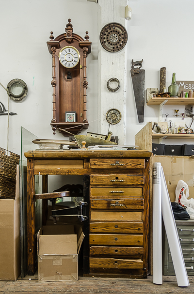 Inside Beau Stanton's studio - antiques