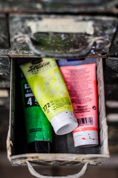 Inside Beau Stanton's Studio - tubes of paint