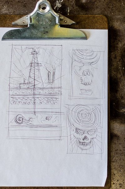 Inside Beau Stanton's studio - Sketch