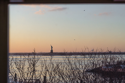 View from Beau Stanton's studio at dawn